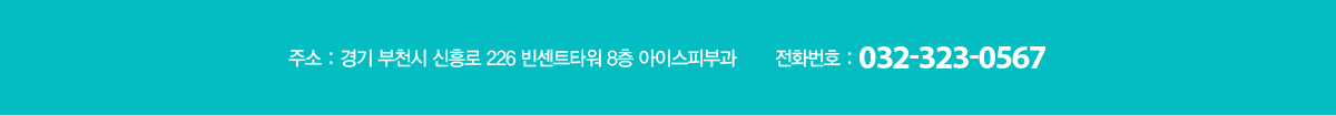 경기 부천시 신흥로 226 빈센트타워 8층 아이스피부과